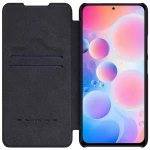 Husa pentru Samsung Galaxy F62 / M65 Nillkin QIN Leather, tip carte, negru