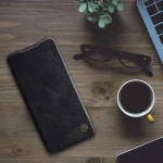 Husa pentru Samsung Galaxy F62 / M65 Nillkin QIN Leather, tip carte, negru