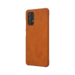 Husa Flip Cover Book Premium Nillkin Qin Compatibila Cu Samsung Galaxy A32 4g, Maro, Piele Ecologica