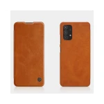 Husa Flip Cover Book Premium Nillkin Qin Compatibila Cu Samsung Galaxy A32 4g, Maro, Piele Ecologica