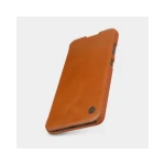 Husa Flip Cover Book Premium Nillkin Qin Compatibila Cu Samsung Galaxy A32 4g, Maro, Piele Ecologica