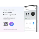 Casti TWS, Realme Buds T100, AI Noise Cancelling, Touch Control, Audio de inalta fidelitate, Autonomie 28 ore, Bluetooth 5.3, Negru