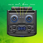 Boxa de podea premium NGS WILD DUB ZERO, BT, 120W, microfon, negru