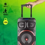 Boxa de podea premium NGS WILD DUB ZERO, BT, 120W, microfon, negru