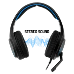 Casti cu microfon EH20, PC, PS4, Spirit of Gamer, Compatibil Xbox One, Negru