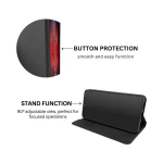 Husa de protectie tip carte CENTO Soho compatibila cu Samsung A14 4G/5G Black Premium, Inchidere magnetica, Protectie Sporita, Anti soc, Anti zgarieturi, Functie de stand