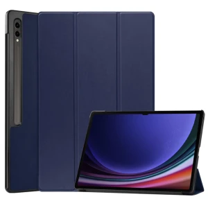 Carcasa de protectie compatibila cu Samsung Galaxy Tab S9 Ultra, Microfibra, FoldPro, T71, Blue