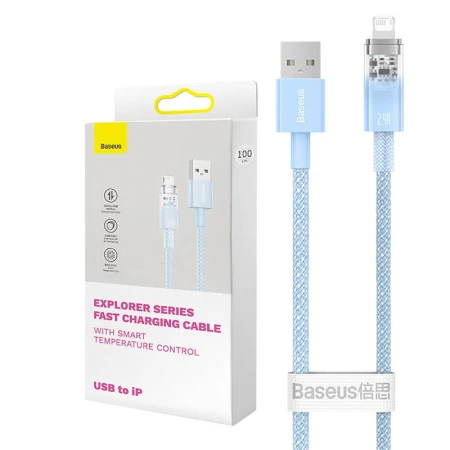 Cablu de incarcare rapida, Baseus, USB-A/Lightning, 2 m, Albastru