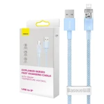 Cablu de incarcare rapida, Baseus, USB-A/Lightning, 2 m, Albastru