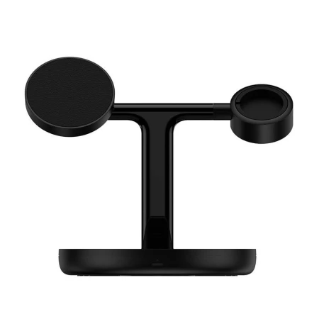 Suport magnetic de incarcare 3 in 1 Baseus Swan 20W, negru