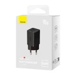 Incarcator rapid Baseus GaN5 Pro, 2x USB-C, 40W, Negru