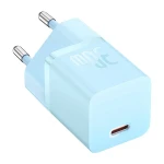 Incarcator retea Baseus GaN5 Mini, 30W, USB-C, Fast Charger, Albastru