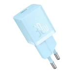 Incarcator retea Baseus GaN5 Mini, 30W, USB-C, Fast Charger, Albastru