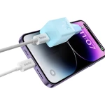 Incarcator retea Baseus GaN5 Mini, 30W, USB-C, Fast Charger, Albastru