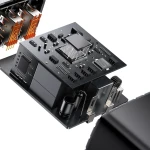 Incarcator Retea Compact Baseus, 30W, 2 X Port USB, Port USB Type-C, 3A, Quick Charge 3.0, Negru
