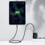 Incarcator Retea Compact Baseus, 30W, 2 X Port USB, Port USB Type-C, 3A, Quick Charge 3.0, Negru