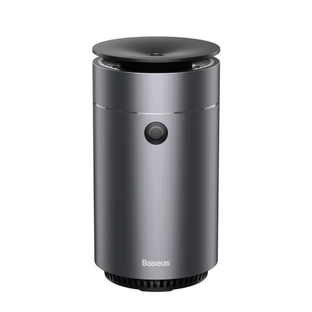 Umidificator auto, Baseus Time Aromatherapy Machine, Gri inchis, Rezervor 75ml, 6W