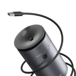Umidificator auto, Baseus Time Aromatherapy Machine, Gri inchis, Rezervor 75ml, 6W