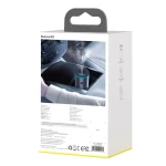 Umidificator auto, Baseus Time Aromatherapy Machine, Gri inchis, Rezervor 75ml, 6W