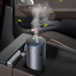 Umidificator auto, Baseus Time Aromatherapy Machine, Gri inchis, Rezervor 75ml, 6W