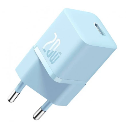 Incarcator retea Baseus GaN5 Mini, 20W, USB-C, Fast Charger, Albastru