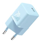 Incarcator retea Baseus GaN5 Mini, 20W, USB-C, Fast Charger, Albastru