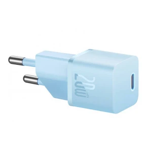 Incarcator retea Baseus GaN5 Mini, 20W, USB-C, Fast Charger, Albastru