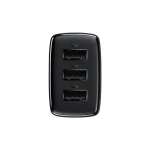 Incarcator Retea Baseus 3 X Usb 17w Pd, Negru - Ccxj020101