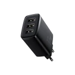 Incarcator Retea Baseus 3 X Usb 17w Pd, Negru - Ccxj020101