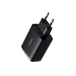 Incarcator Retea Baseus 3 X Usb 17w Pd, Negru - Ccxj020101