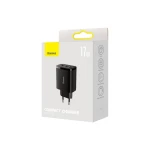 Incarcator Retea Baseus 3 X Usb 17w Pd, Negru - Ccxj020101