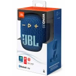 Boxa Portabila Bluetooth JBL Wind 3S, 5W, Waterproof, pentru bicicleta si motocicleta, Albastra