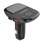 Transmitator FM LDNIO C706Q Bluetooth, 2 porturi USB, AUX, Negru