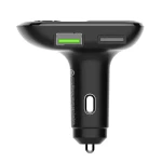 Transmitator FM LDNIO C706Q Bluetooth, 2 porturi USB, AUX, Negru