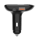 Transmitator FM LDNIO C706Q Bluetooth, 2 porturi USB, AUX, Negru