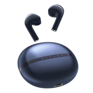 Casti bluetooth wireless Haylou X1 2023 TWS, Bluetooth 5.3, 300 mAh, IPX4, Albastru