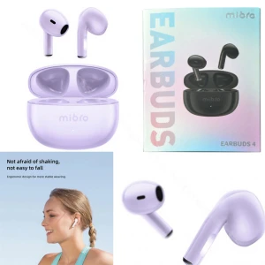 Casti wireless, Xiaomi, Mibro Earbuds 4, Violet