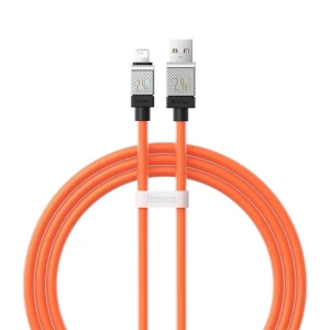 Cablu de incarcare rapida Baseus USB-A la seria Lightning Coolplay 1m, 2.4A (portocaliu)