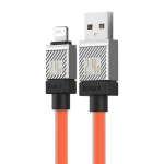 Cablu de incarcare rapida Baseus USB-A la seria Lightning Coolplay 1m, 2.4A (portocaliu)