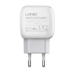 Incarcator de perete, LDNIO, A1306Q, 18W + Cablu USB-C, Alb
