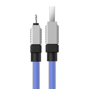 Cablu pentru incarcare si transfer de date Baseus CoolPlay, USB/Lightning, 2.4A, 1m, Albastru