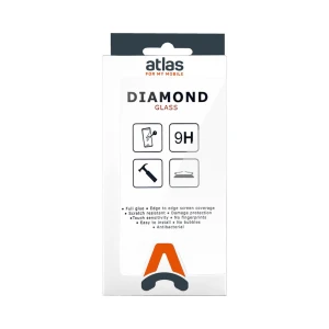 Folie de Protectie din Sticla Securizata Atlas Diamond compatibila cu Motorola Moto E13/E22/G (2023), Protectie Profesionala, Full Cover, Anti Zgarieturi, Anti Socuri, Full Glue, Transparenta