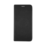 Husa de protectie tip carte Atlas Hugo compatibila cu Oppo A38 Negru Inchidere magnetica, Protectie Sporita, Anti soc, Anti zgarieturi, Functie de stand