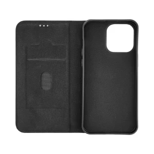Husa de protectie tip carte Atlas Hugo compatibila cu Oppo A38 Negru Inchidere magnetica, Protectie Sporita, Anti soc, Anti zgarieturi, Functie de stand