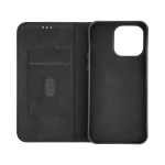 Husa de protectie tip carte Atlas Hugo compatibila cu Oppo A38 Negru Inchidere magnetica, Protectie Sporita, Anti soc, Anti zgarieturi, Functie de stand