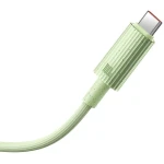 Cablu Baseus Habitat Series, Incarcare rapida, USB la USB-C, 100W, 1m, Verde