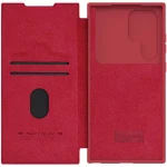 Husa pentru Samsung Galaxy S23 Ultra, Nillkin QIN Leather Pro Case, Red