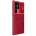 Husa pentru Samsung Galaxy S23 Ultra, Nillkin QIN Leather Pro Case, Red