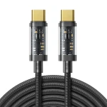 Cablu pentru incarcare si transfer de date Joyroom S-CC100A20, 2x USB Type-C, PD 100W, 2m, Negru