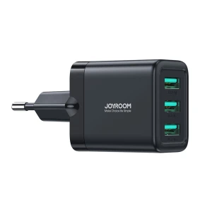 Incarcator JoyRoom (JR-TCN02), 3x USB, 3.4A, 17W, Black